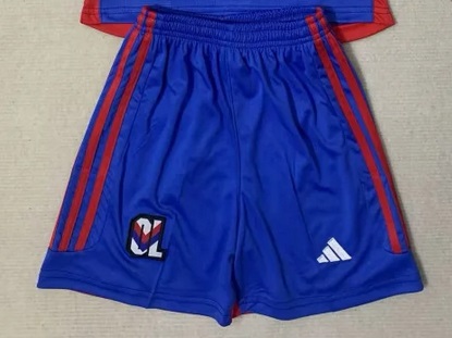 AAA Quality Lyon 23/24 Away Blue Soccer Shorts